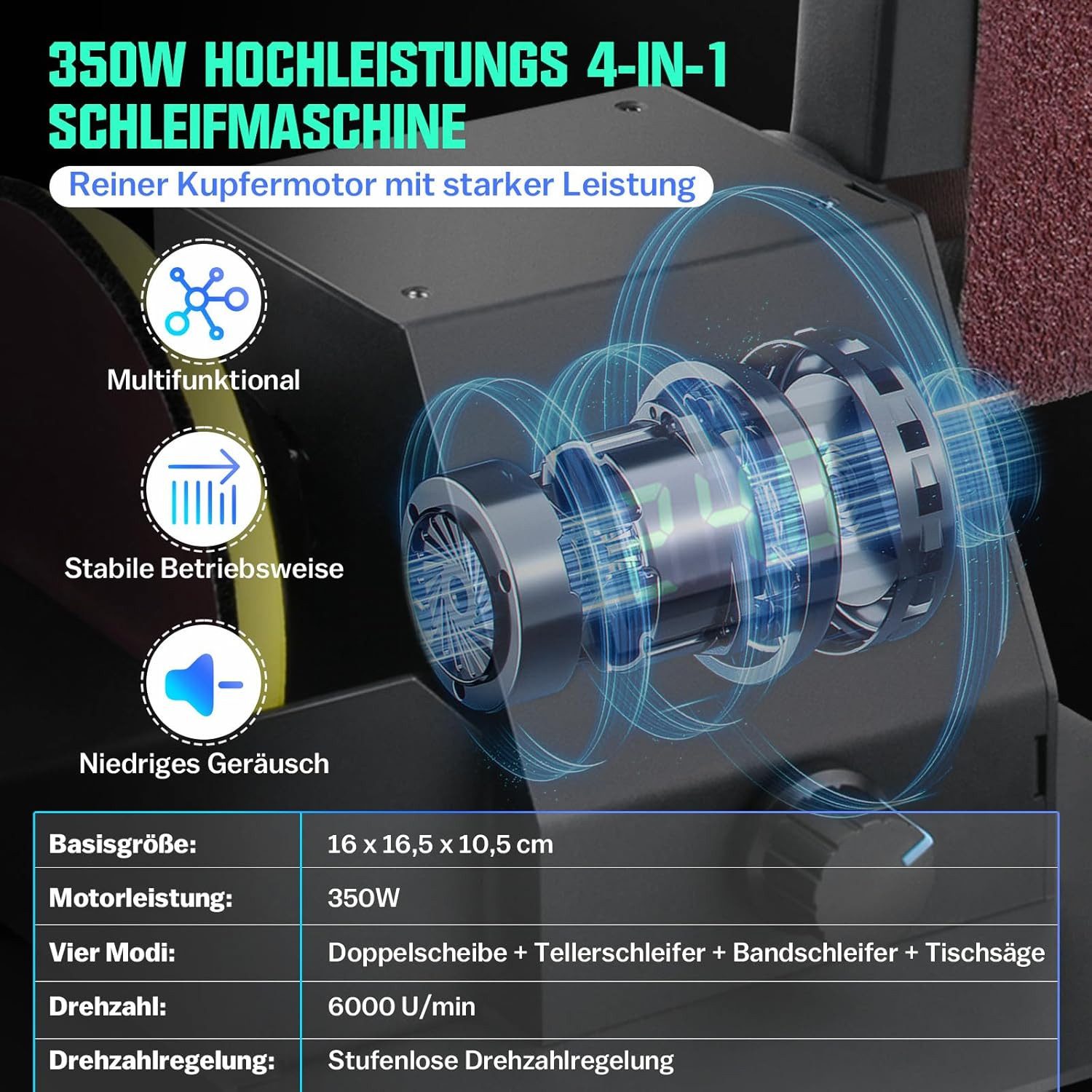 XERSEK Tischkreissäge Multifunktionale 4in1 Mini Elektrische Tischsäge & Ba günstig online kaufen