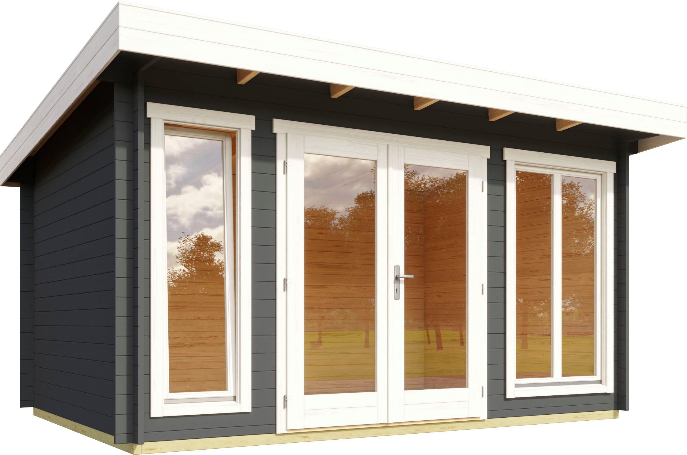 LASITA MAJA Gartenhaus DORSET, BxT: 430x370 cm, (Set, inkl. Fussbodenbretter zum verlegen)