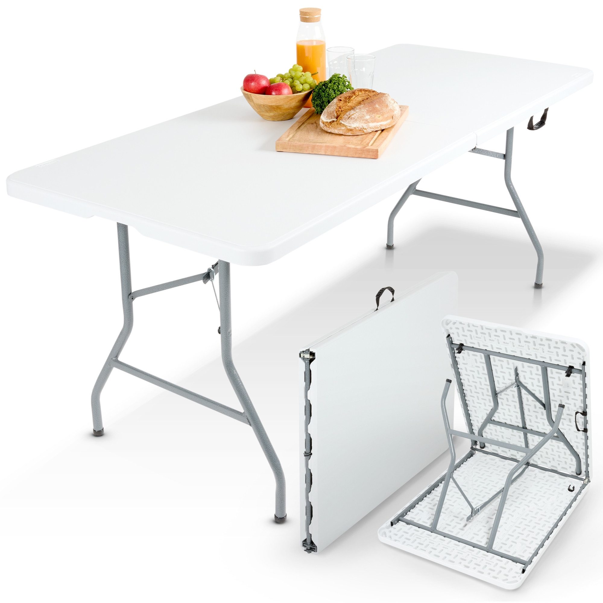 Arebos Klapptisch 182 cm, klappbar für Garten, Camping, Buffet, bis 150 kg, günstig online kaufen