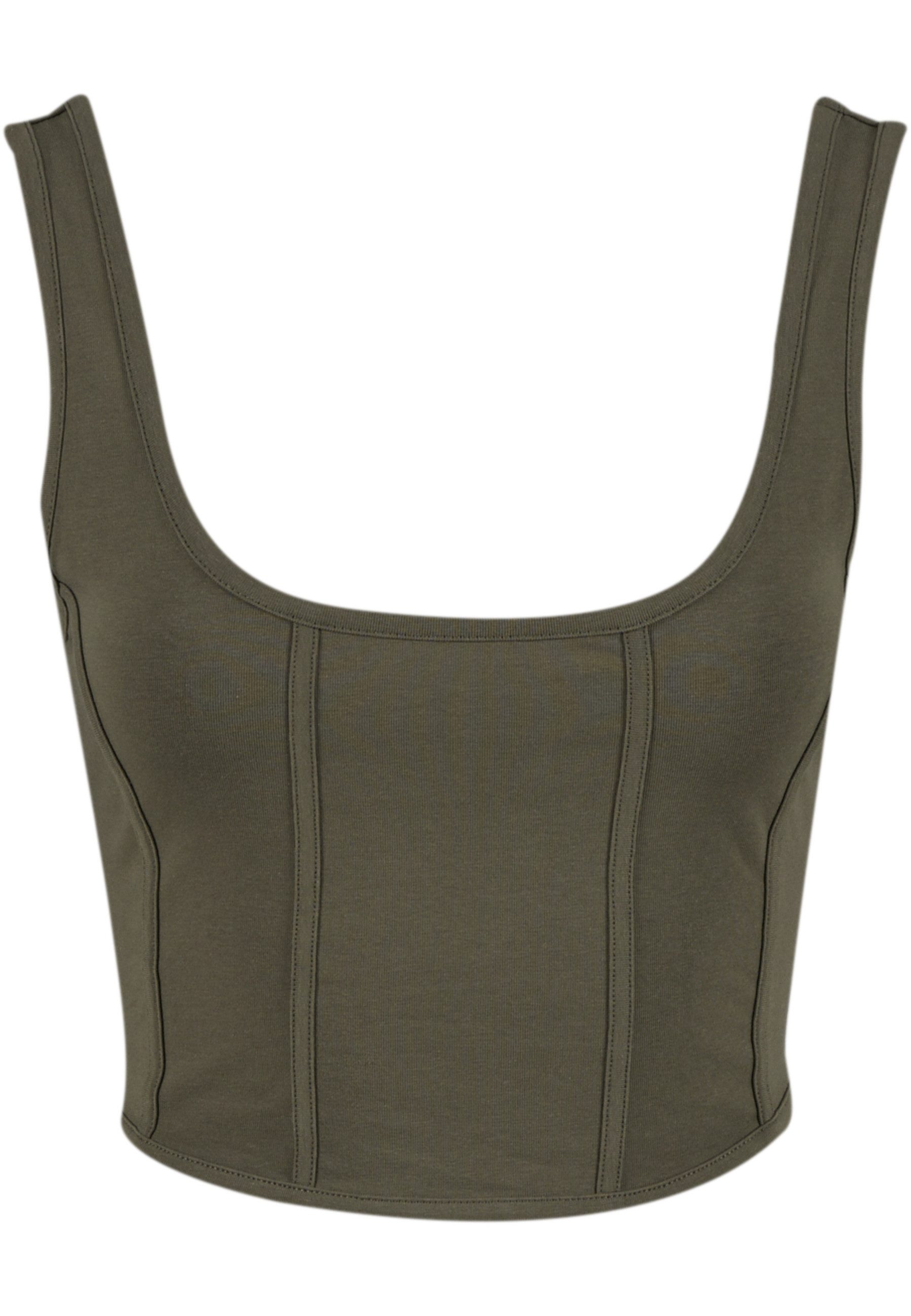 URBAN CLASSICS T-Shirt Urban Classics Ladies Jersey Corsage Top (1-tlg)