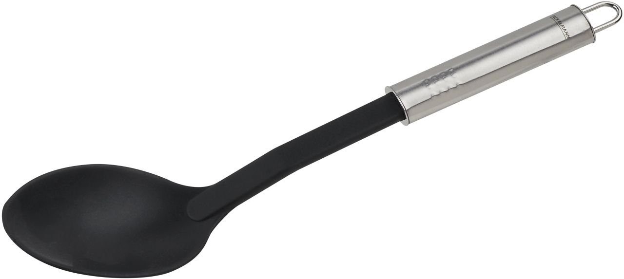 Servierlöffel Fackelmann Servierlöffel Ovalgriff schwarz 31 cm