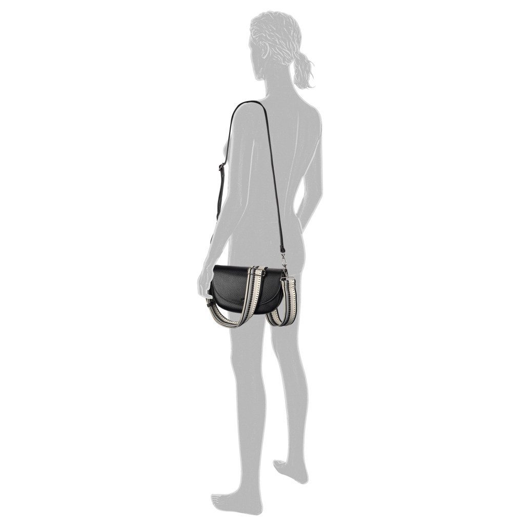 Gabor Umhängetasche Linda Summer (Set, 2-tlg., 2 Schultergurte: 1 Gewebeband, 1 aus hochwertigem Kunstleder), Damen Umhängetasche, Schultertasche mit dezentem Logo