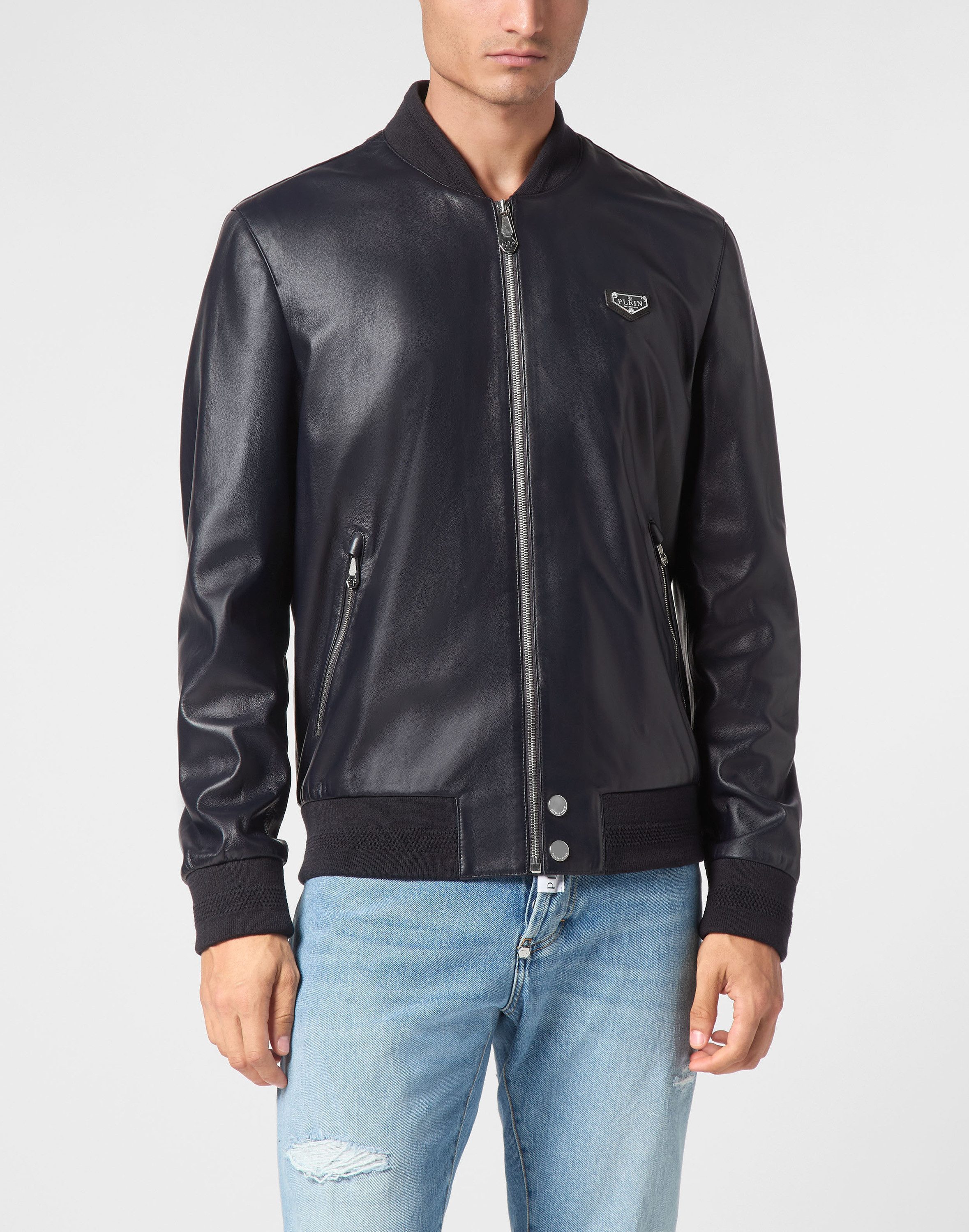 PHILIPP PLEIN Lederjacke Iconic Plein günstig online kaufen