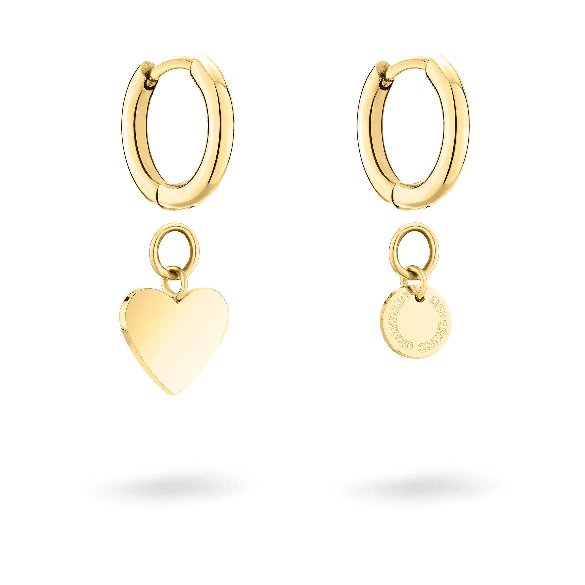 Liebeskind Berlin Paar Creolen Schmuck Edelstahl Layered Love