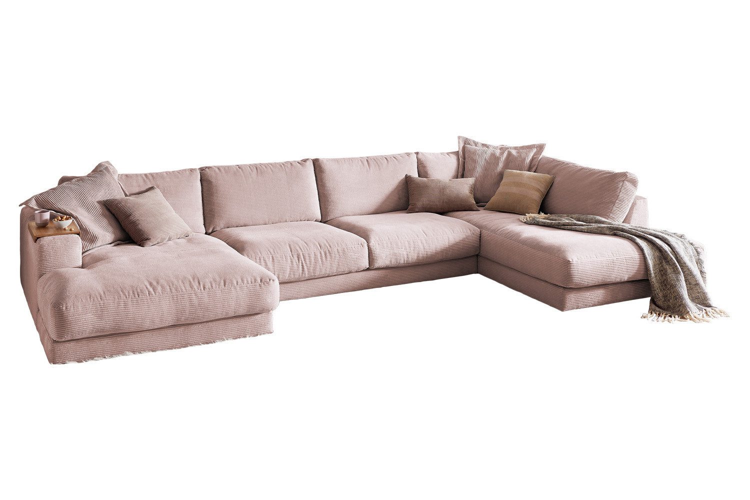 KAWOLA Wohnlandschaft MADELINE, Sofa Couch U-Form Cord verschiedene Farben 425x224 cm. Reduzierter Preis € 4.349,00. Unverbindliche Preisempfehlung € 5.909,00