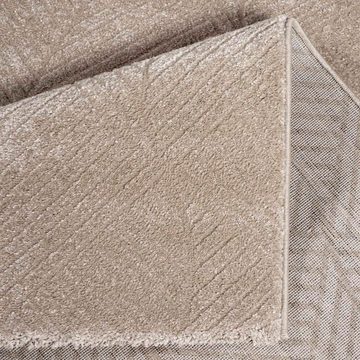 Teppich Friseé-Teppich FANCY 904, Carpet City, rechteckig, Höhe: 12 mm, Kurzflor Wohnzimmer, florale 3D-Optik, für Schlafzimmer, Flur