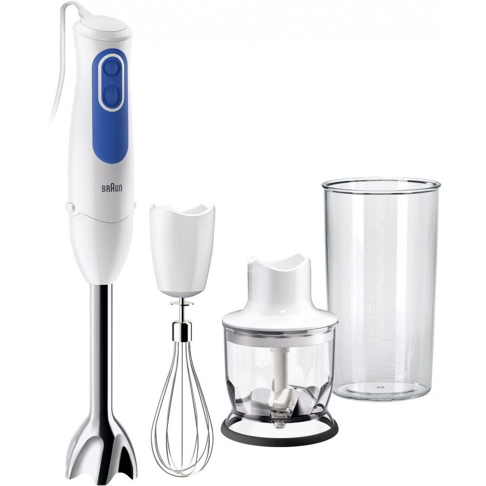 Pürieraufsatz Braun MQ 3025 Stabmixer weiß/blau - Multiquick 3
