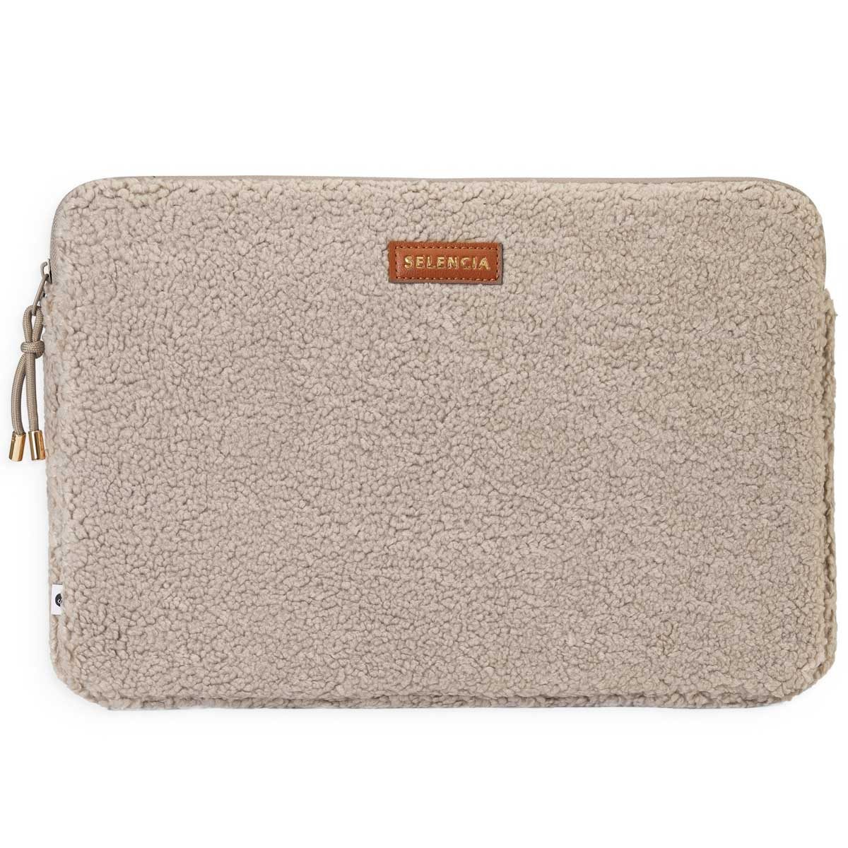Selencia Laptop-Hülle Selencia Teddy Laptop Hülle 15-16 Zoll - Laptop Sleeve - Sand