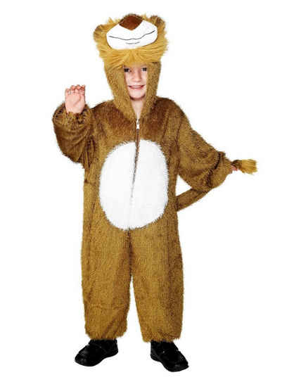 Smiffys Kostüm Tierkostüm Löwe, Tierisch niedlicher Kostümoverall für Kinder