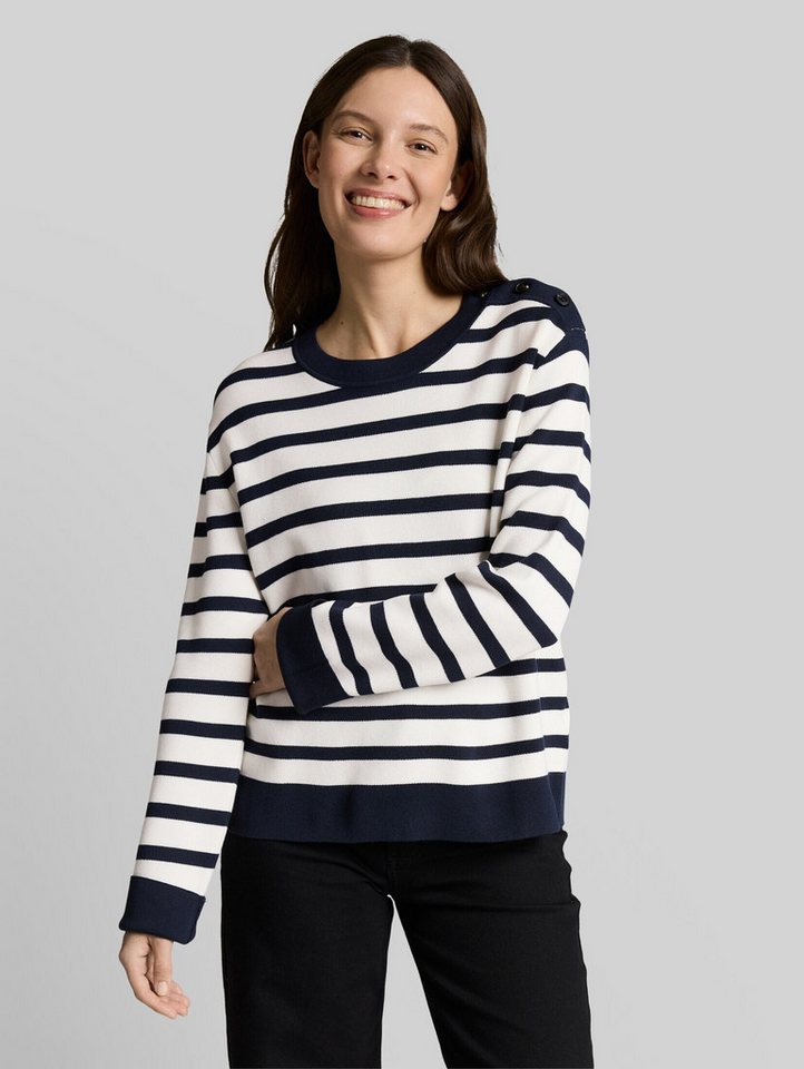 TOM TAILOR Strickpullover Pullover & Strickjacken Strickpullover mit Streifenmuster