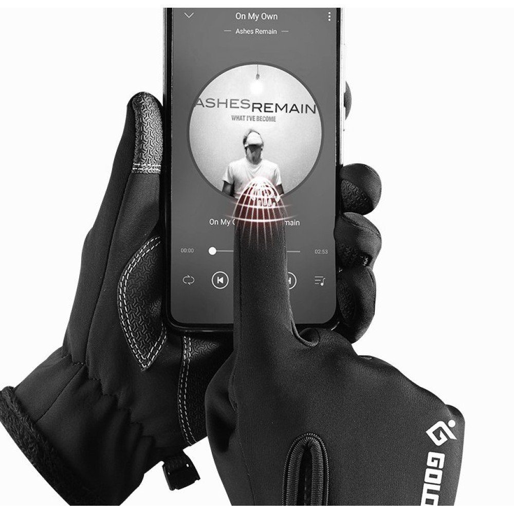 GelldG Fahrradhandschuhe Winterhandschuhe Herren Füll Touchscreen Handschuhe Damen, Finger