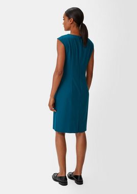 Comma Minikleid Twill-Kleid aus Viskosemix Ziernaht