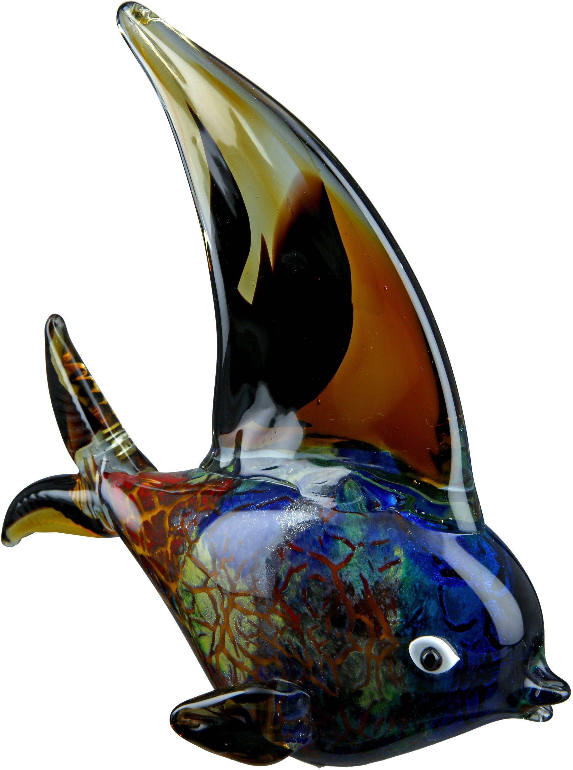 (1 Tierfigur Fisch by Casablanca farblich Glas St), Gilde durchgefärbt