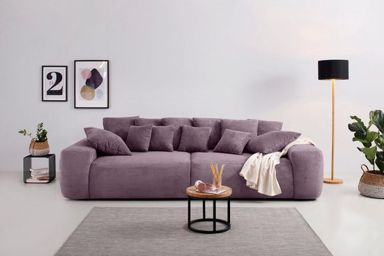 HOME AFFAIRE Big-Sofa GLAMOUR, Boxspringfederung - Einrichtungsbeispiel