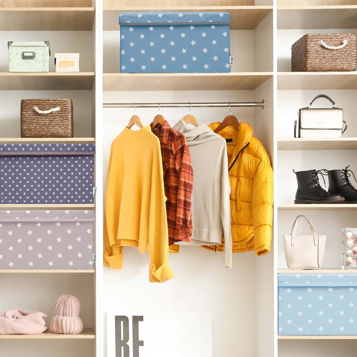 Lifeney Faltbox Aufbewahrungsbox Sterne, Türkis, groß, günstig online kaufen