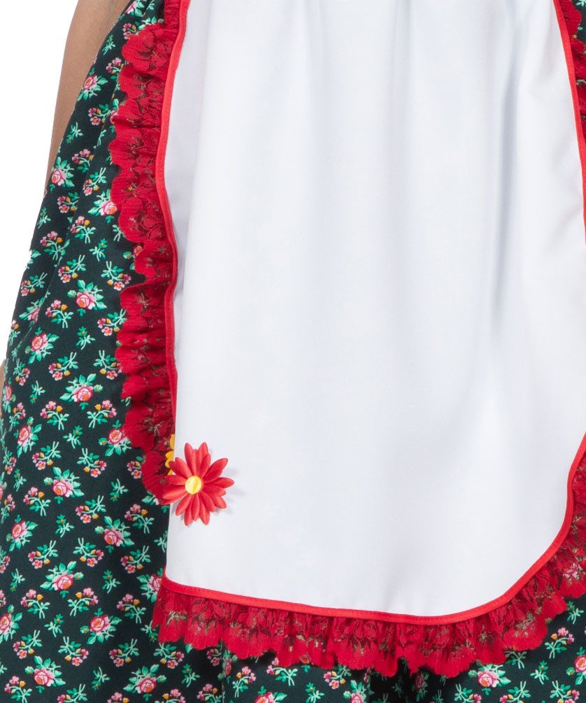 Karneval-Klamotten Kostüm Zwerg Damen Gartenzwerg lang rot hochwertig, Zwergenkostüm Zwergin Damenkostüm Wichtel Märchen sieben Zwerge Kobold