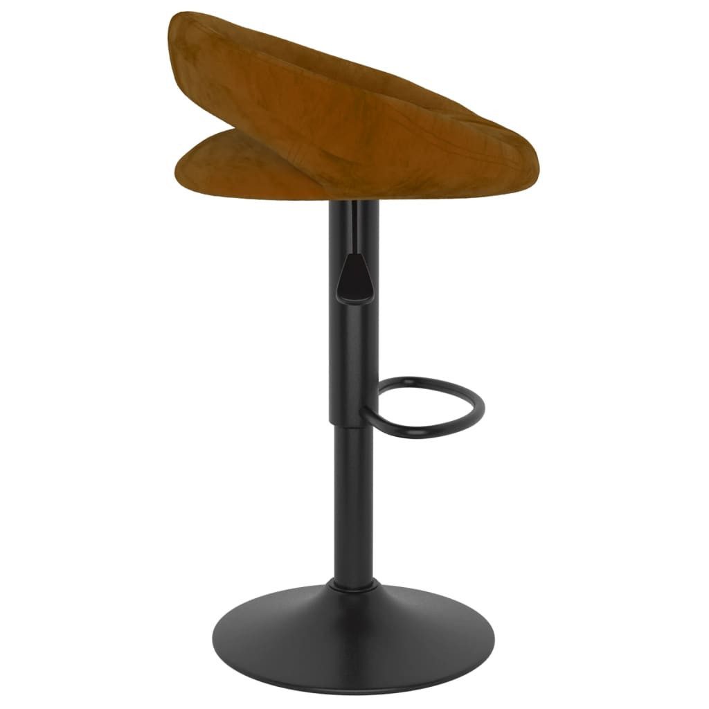 vidaXL Barhocker Barhocker 2 Stk. Braun Samt (2 St)