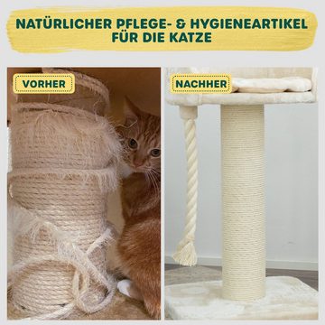 Happypet Kratzbaum Sisalseil, DIY Sisalschnur Hanfseil, Krallenpflege für Katzen, Gratis Spielmaus