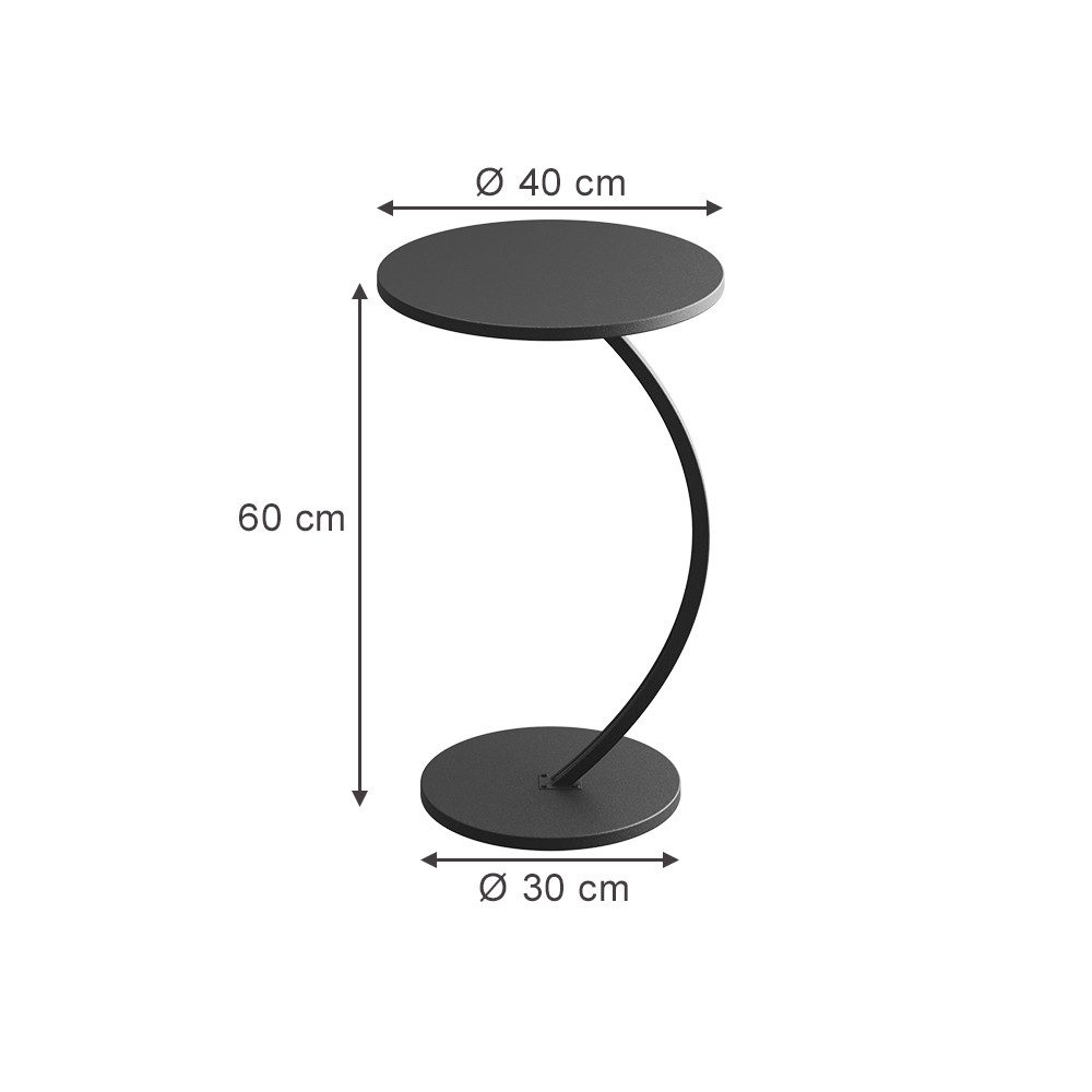 Vicco Couchtisch Alvio, Schwarz, 40 x günstig online kaufen