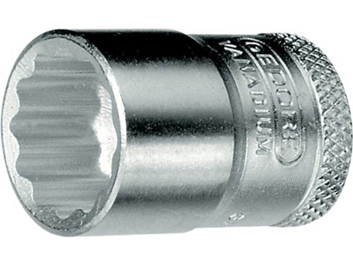 Gedore Stecknuss Steckschlüsseleinsatz D 30 3/8 ″ 12-kant Schlüsselweite 10  mm Länge 28 mm