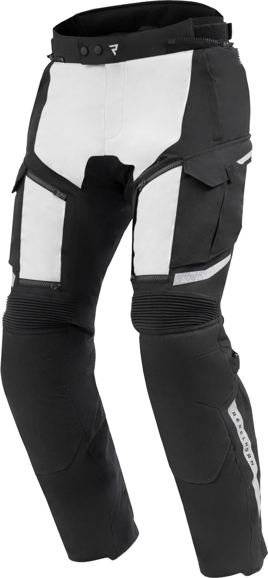 Rebelhorn Motorradhose Cubby 5 wasserdichte Motorrad Textilhose Verbindungsreißverschluss,Hüftprotektoren enthalten,Knieprotektor