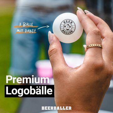 BeerBaller Becher BeerBaller® Hexa Cups - 25 Sechseckige Becher & 3 Bällen als Set, 16oz/473ml