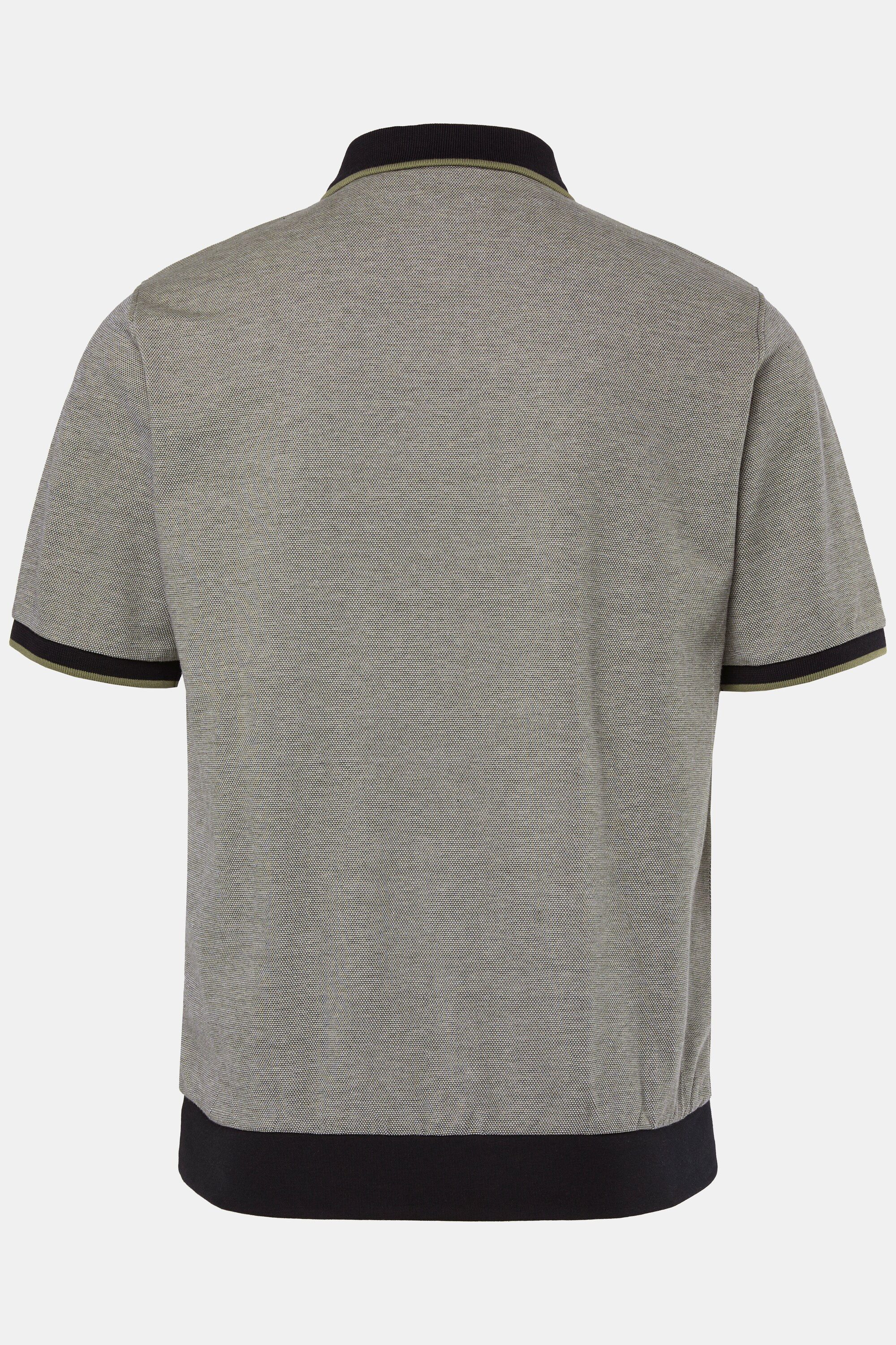 Men Plus Poloshirt Poloshirt Halbarm Bauchfit Piqué