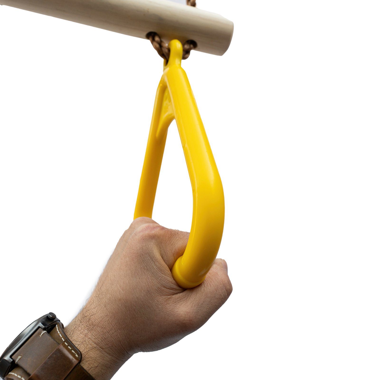 Gartenwelt Riegelsberger Turnring Trapez mit Kunststoffringen Turngerät Schaukel Höhe bis 2,55 m