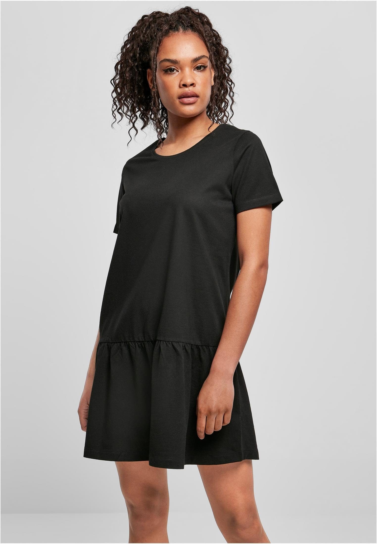 URBAN CLASSICS Sweatkleid Ladies Valance Tee Dress XS bis 5XL