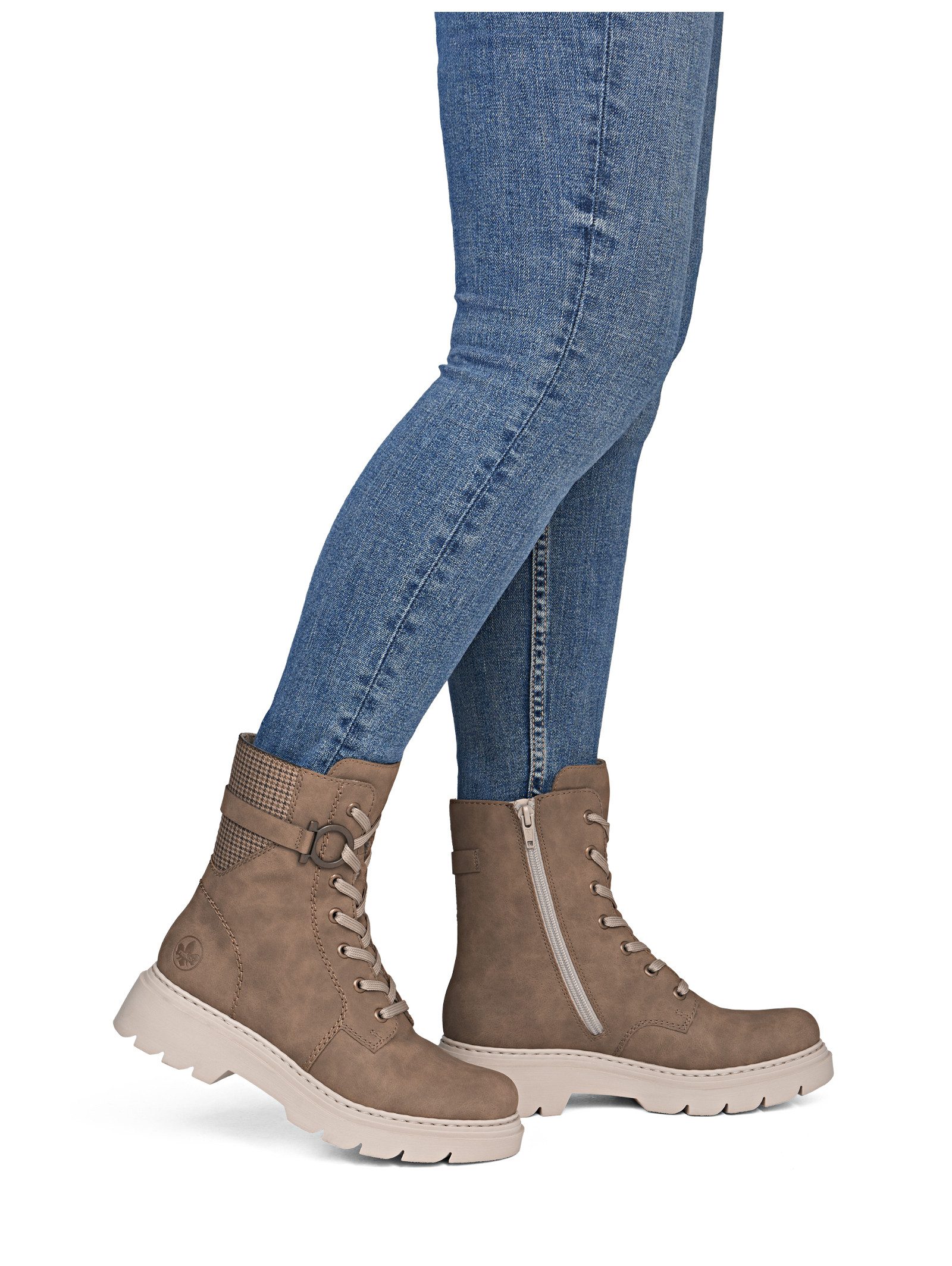 Rieker Rieker Stiefelette Lederimitat Schnürstiefelette