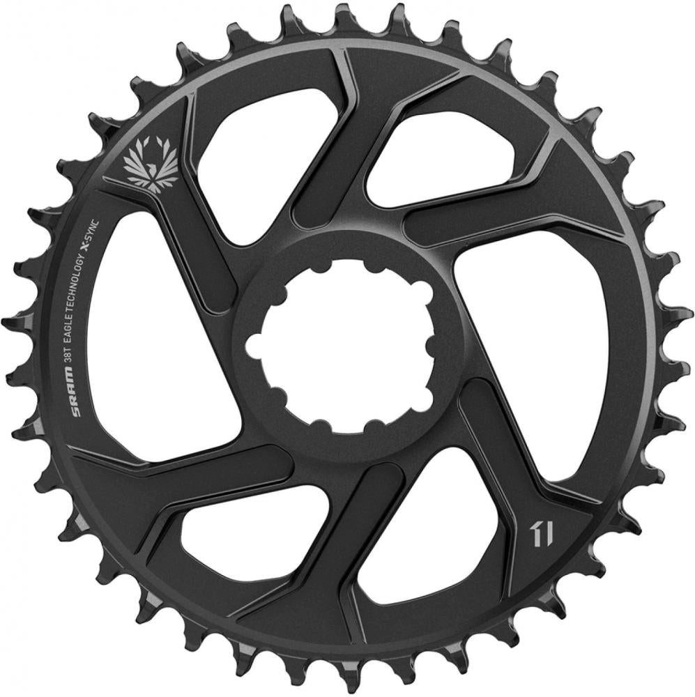 Kettenschaltung SRAM X-Sync2 SL Kettenblatt 38 Zähne, 6 mm Offset schwarz - Leichtes E