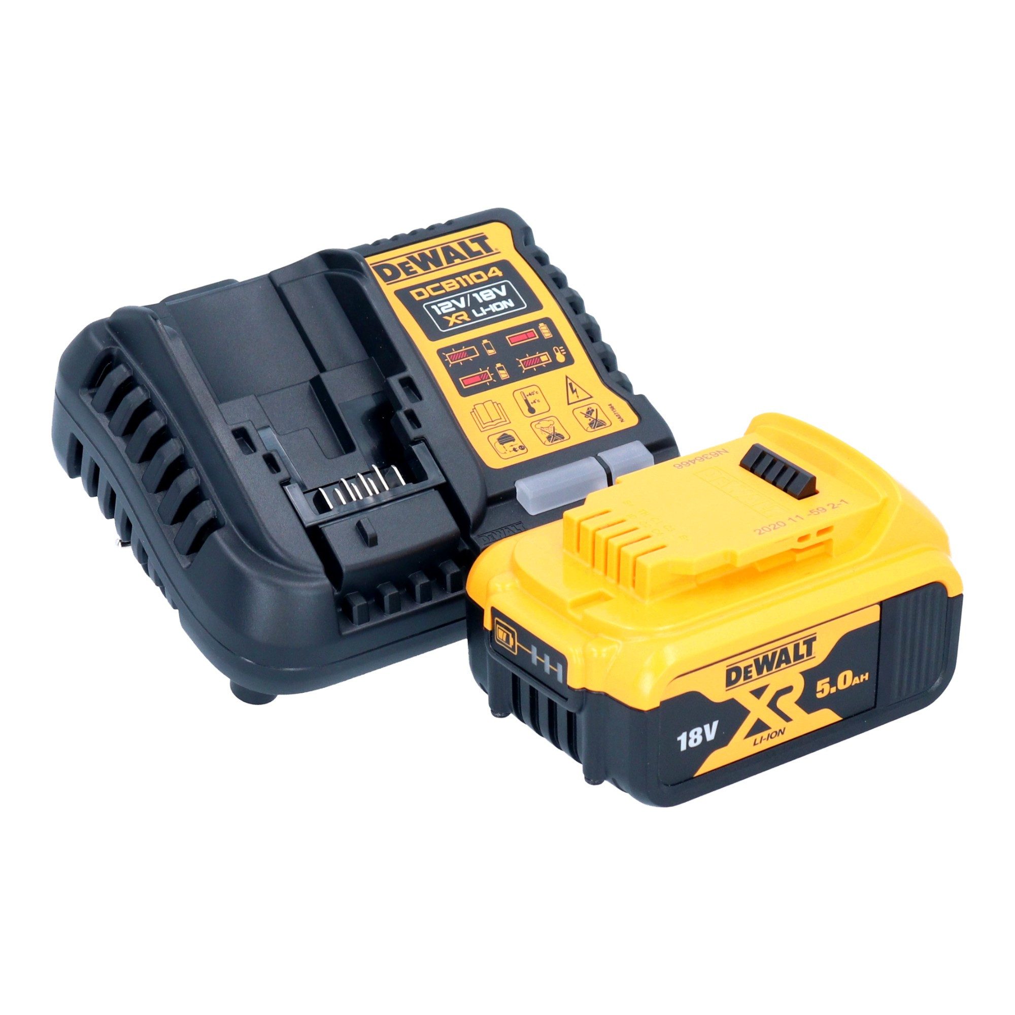 DeWalt Akku-Handstaubsauger DCV 501 LP1 18 V 0,7 l Staubklasse L + 1x Akku 5,0 Ah + Ladegerät