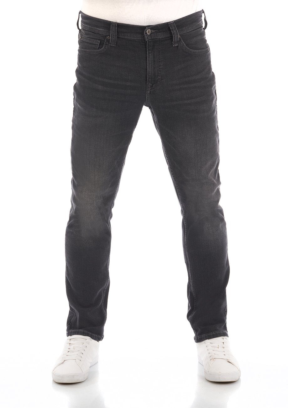 MUSTANG Slim-fit-Jeans Herren Jeanshose Vegas Slim Fit Denim Hose mit Stretch DENIM BLACK (4000-883)