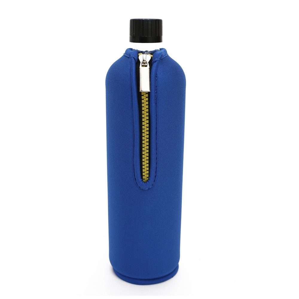 Dora's Trinkflasche Glasflasche 0,7l – mit isolierender Neoprenhülle, Design, Großes Volumen - Schraubverschluss + Praktische Trageschlaufe
