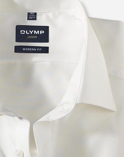 beige Businesshemd OLYMP fit Luxor modern