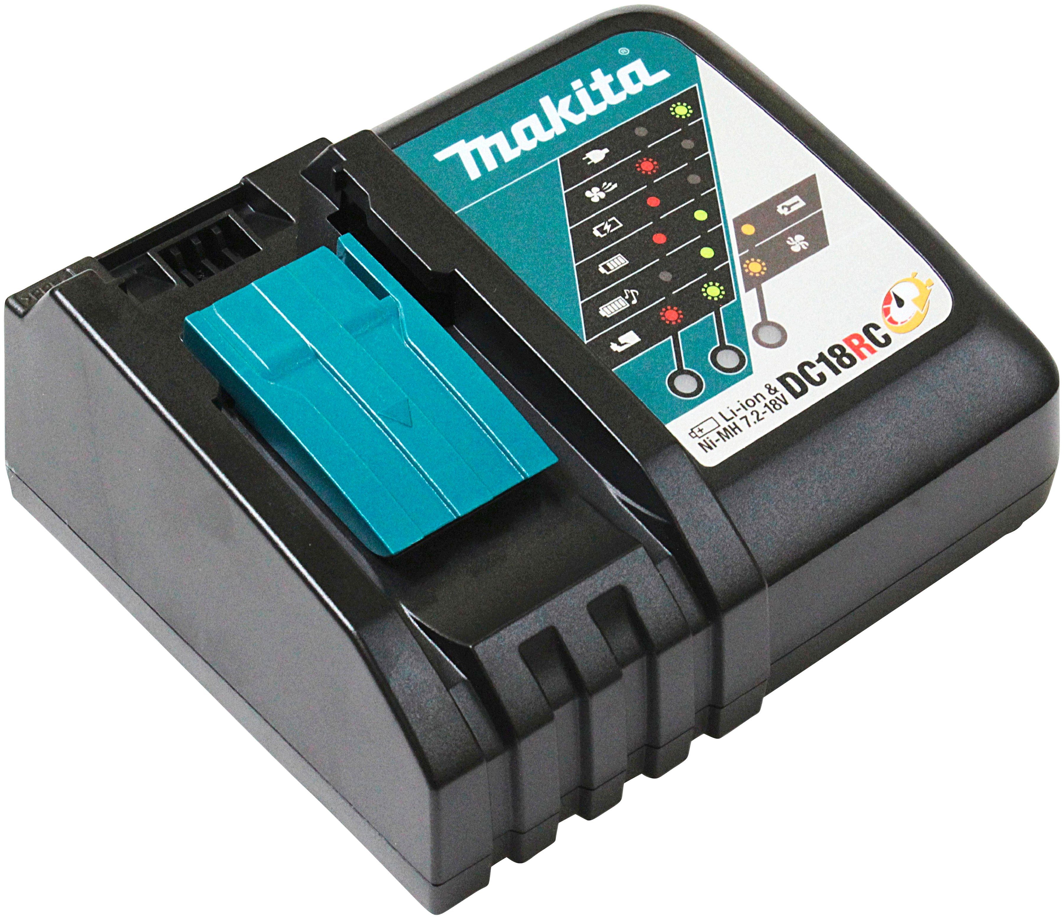 Makita Akku-Bohrschrauber DDF482RFJ, max. 1900 U/min, inkl. 2 Akkus 18V/3Ah, Ladegerät und Koffer – Bild 5 von 5