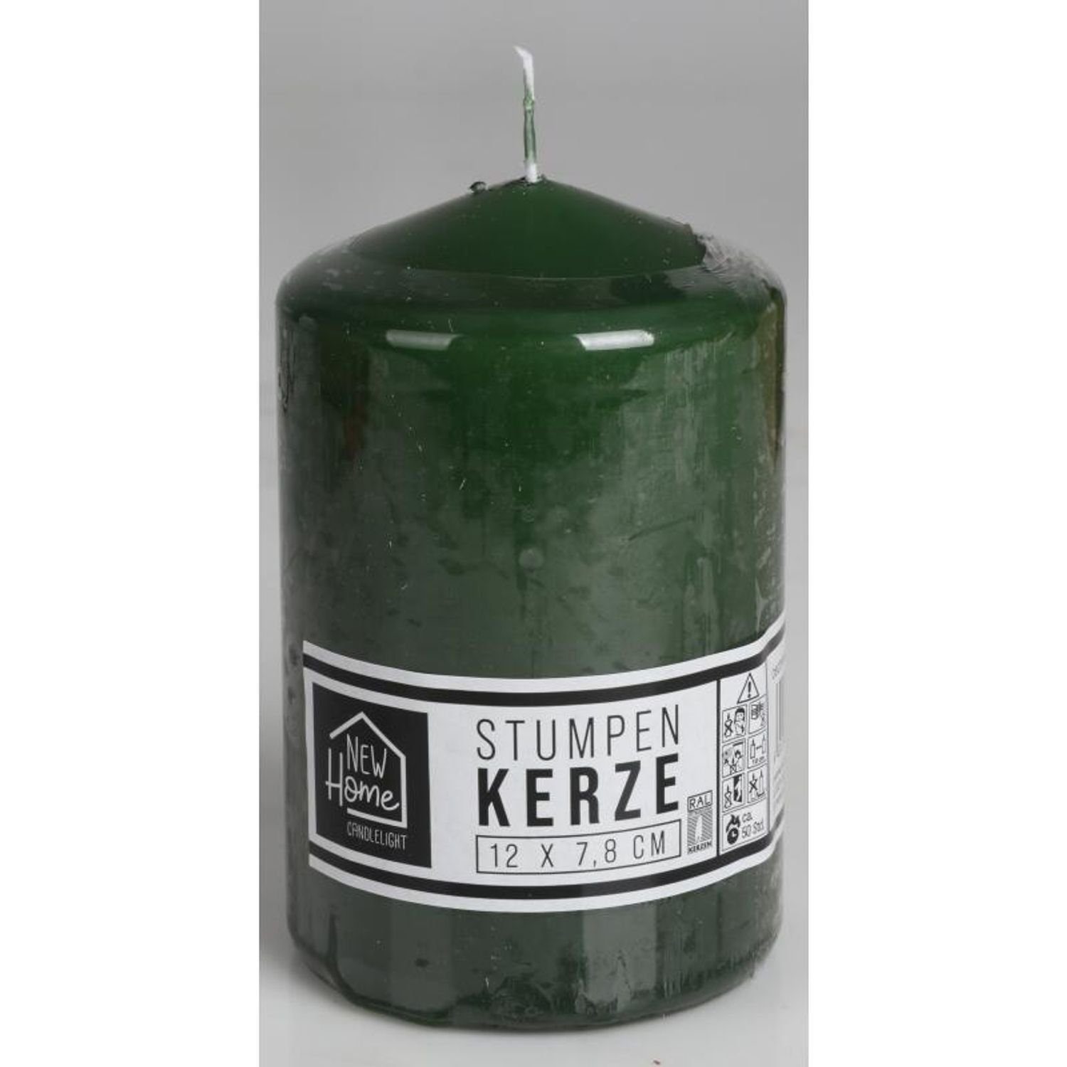 New Home Stumpenkerze 6 Stück Stumpenkerzen 12x7,8cm je 50h Brenndauer Weihnachten