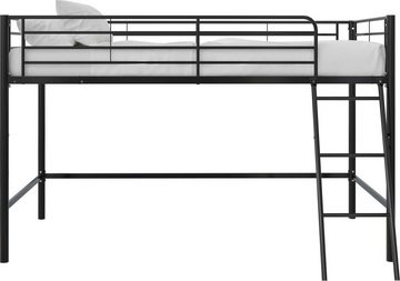 Lüttenhütt Hochbett Nils mit Lattenrost und Leiter, Matratzengröße 90x200 cm, Höhe 129 cm