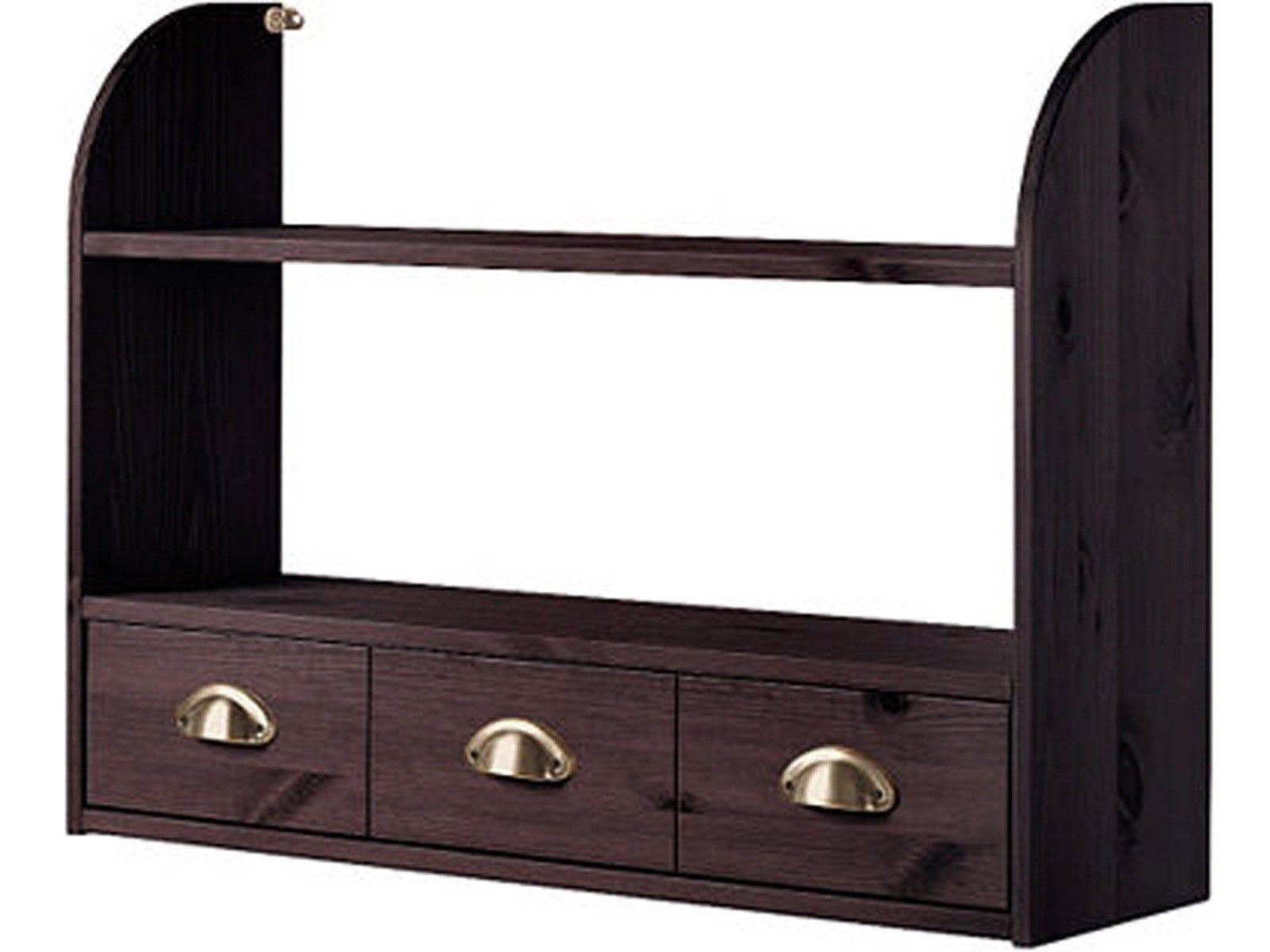 loft24 Hängeregal Tyler, Küchenregal, Wandregal mit Schublade, Kiefer, Landhausstil