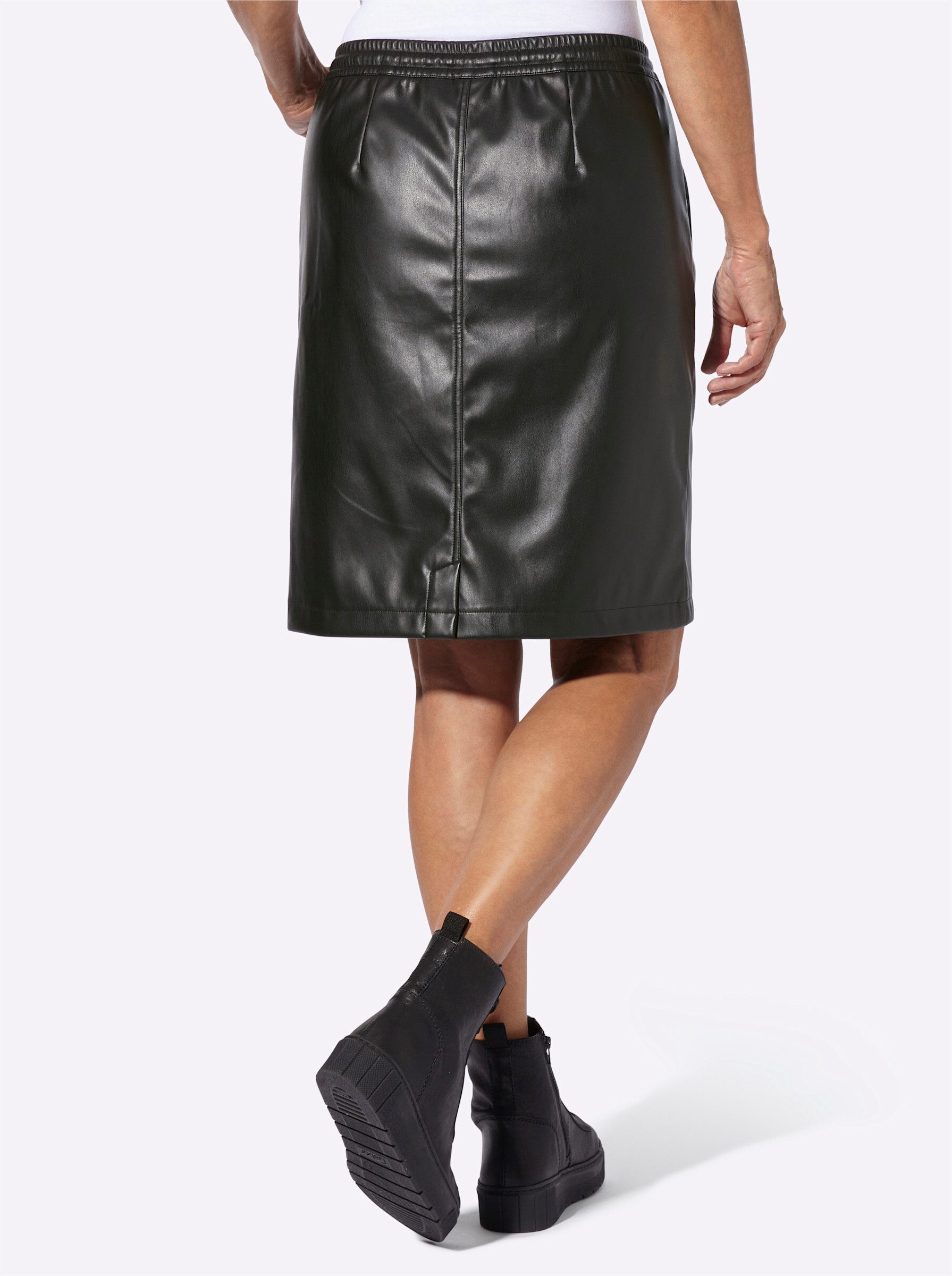 Witt A-Linien-Rock Lederimitatrock . günstig online kaufen