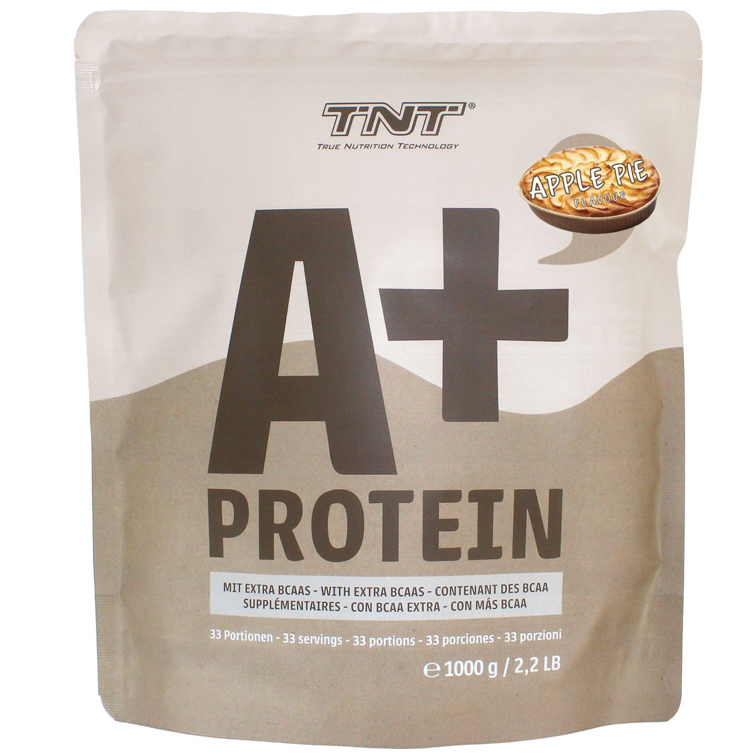 TNT (True Nutrition Technology) A+ Protein - Pflanzlicher Protein-Shake lecker wie ein Сыворотка Pulver, 33 er