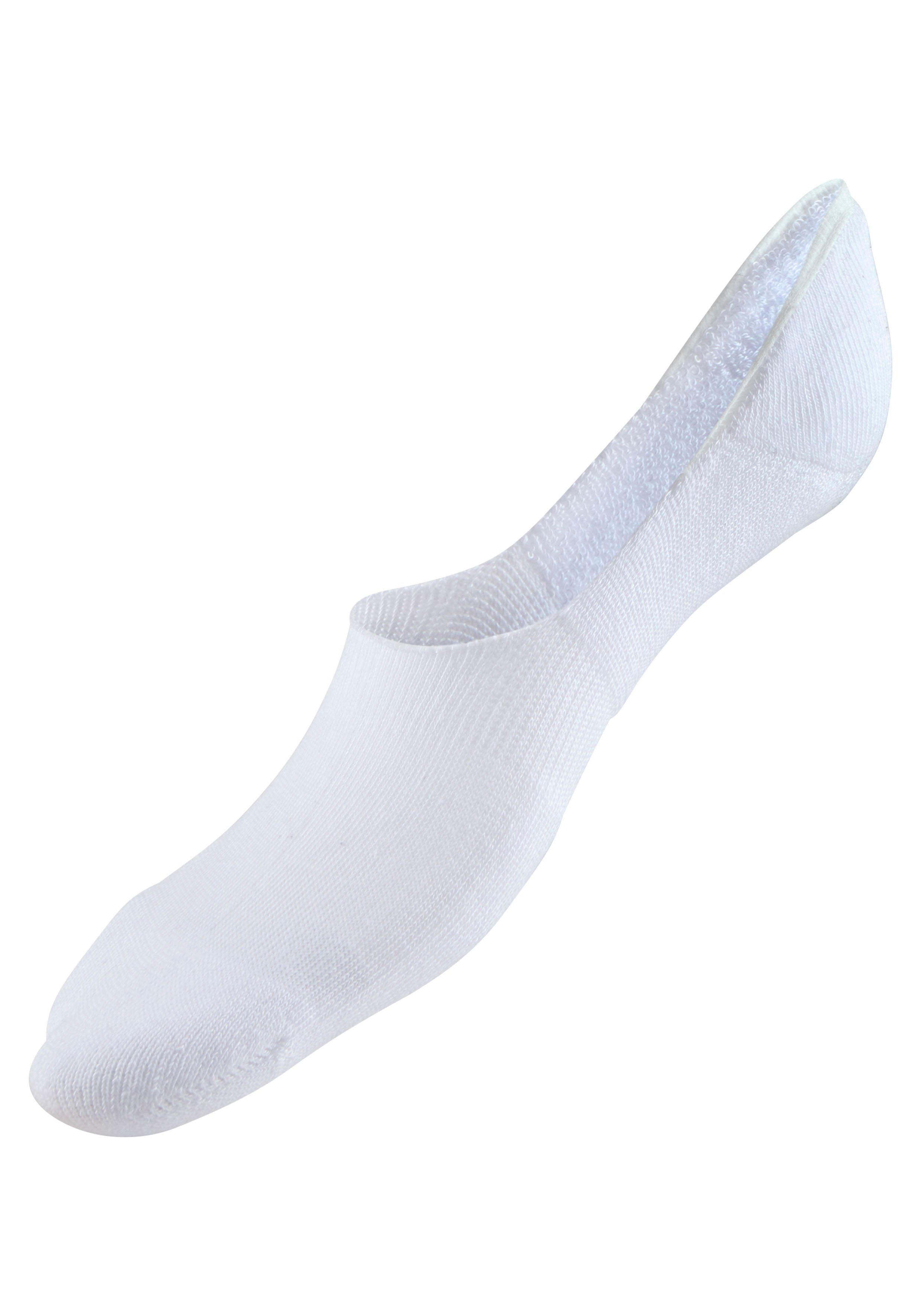 H.I.S Füßlinge Damen Herren No Show Sneaker socken Atmungsaktiv (Packung, 6-Paar, bis Gr. 43-46) mit softem Frottee
