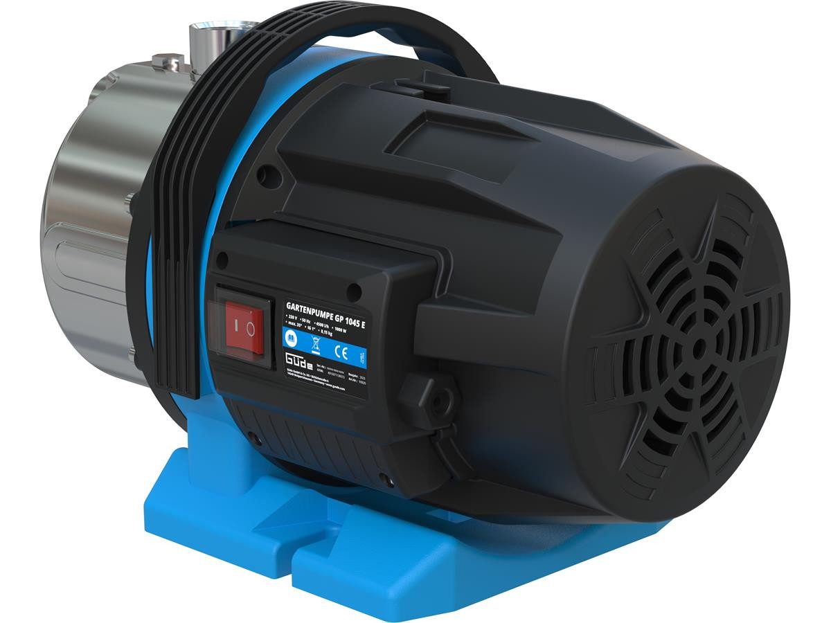 Güde Gartenpumpe GP 1045 E, 1,0 kW Motorleistung, 4500 l/h max. Fördermenge, 8 m max. Ansaughöhe