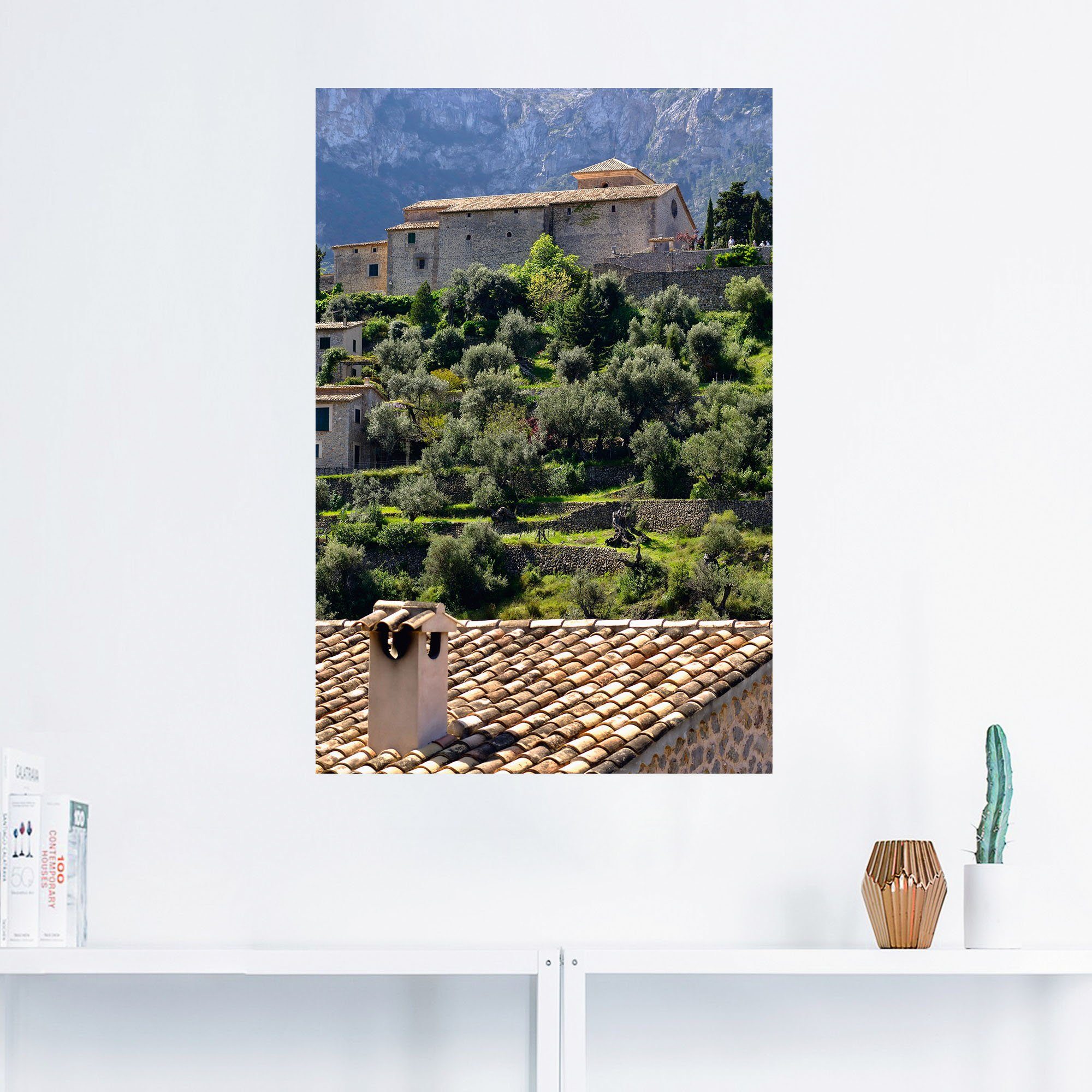 Artland Wandbild Ambiente bei Valldemossa, oder in St), Größen Poster als Mallorca, Alubild, (1 Wandaufkleber Leinwandbild, Gartenbilder versch