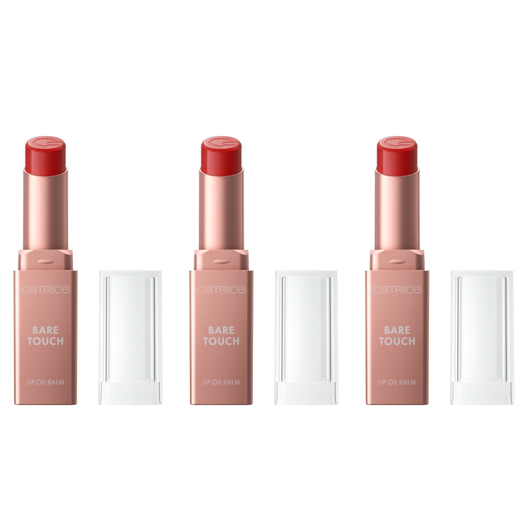 Catrice Lippenbalsam Bare Touch Lip Oil Balm, 3-tlg.