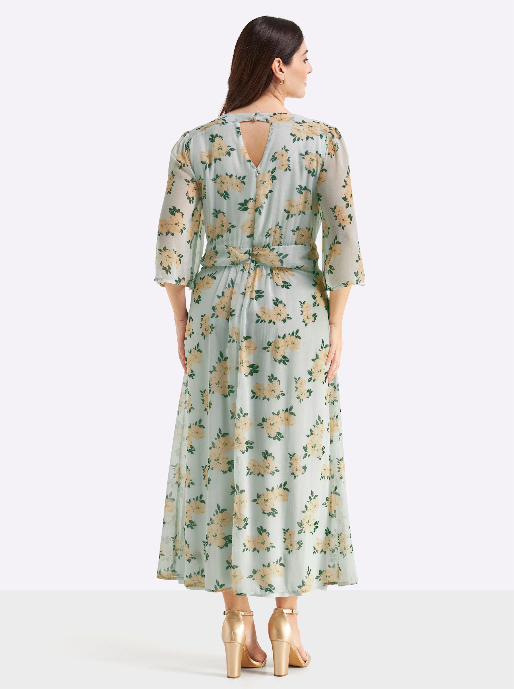 Sheego Etuikleid Abendkleid 3/4-Arm .