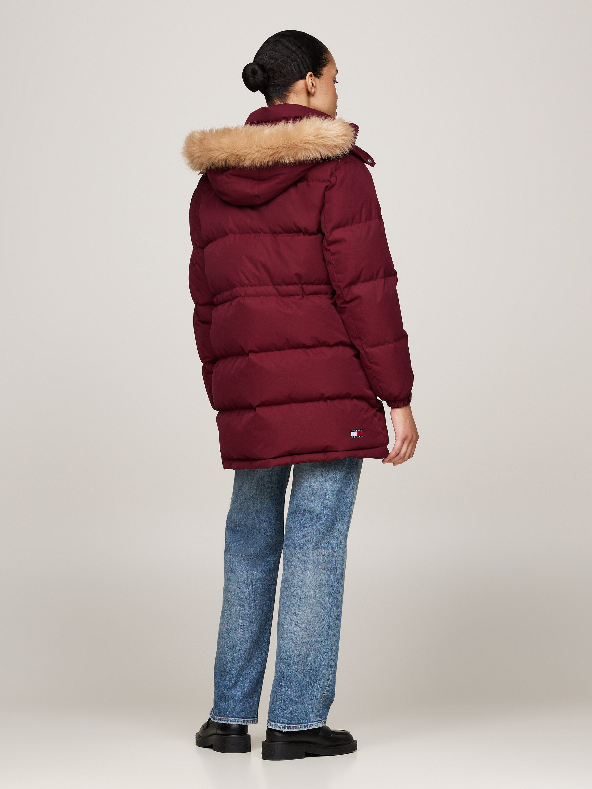 Tommy Jeans Steppjacke TJW MIDI ALASKA FAUX FUR mit Fellimitat