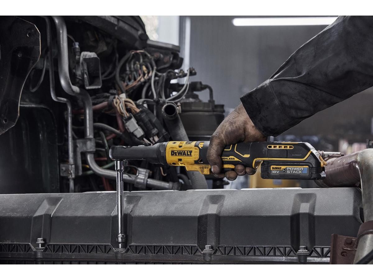 DeWalt Akku-Ratschenschrauber 3/8-1/2Z, 18V, Basisv., 300 U/min, 101 Nm, ohne Akku und Ladegerät, Anzugsmoment bis zu 102 Nm
