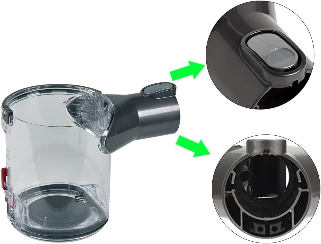 FELIXLEO Staubsaugerrohr-Adapter Schmutzbehälter für Dyson V6 Animal, DC58 DC61, DC62, SV03 Ersatzteile