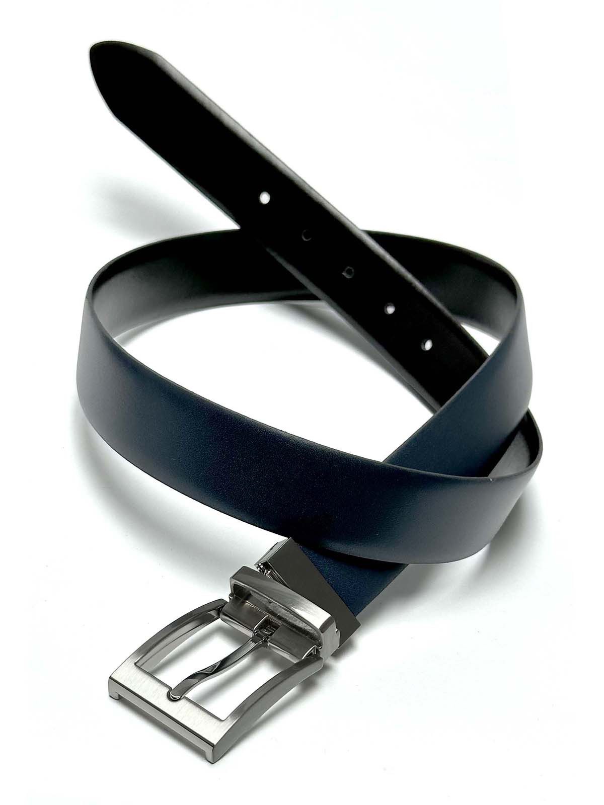 LLOYD Men’s Belts Ledergürtel Wendegürtel 35 mm lässt sich durch Wenden des Streifens in 2 Farben nutzen – Bild 4 von 5